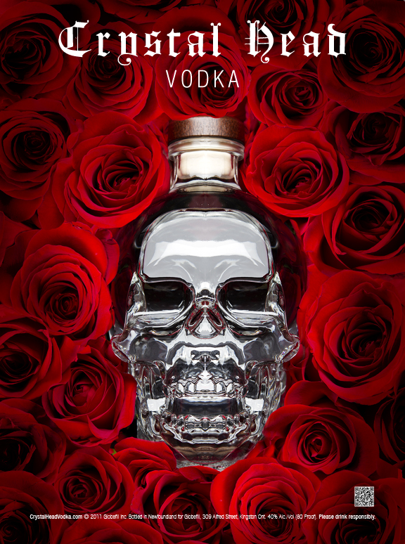 Crystal Skull Head Vodka Original Concept Ad